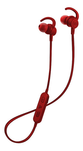 Audífonos Maxell Solid+ Eb-bt100 Color Rojo