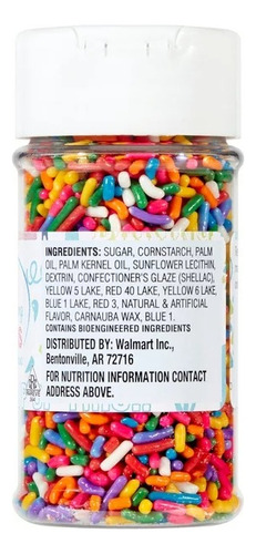 Chispas Jimmy Caramelo Adornar Postres Sprinkles Rainbow 77g