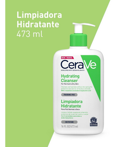 Crema Limpiadora Hidratante Cerave Piel Normal A Seca 473 Ml