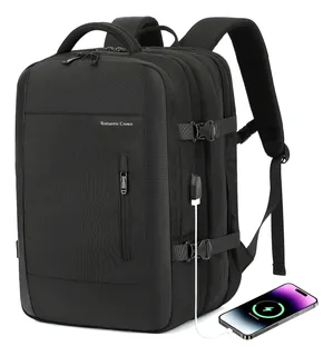 Mochila Viagem Feminina Masculina Para Notebook Executiva Lilás