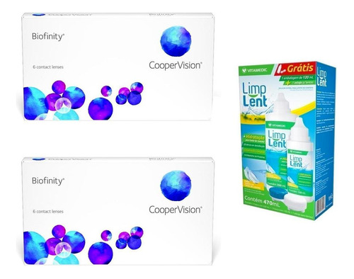 02 Caixas De Lente De Contato Biofinity + Limp Lent