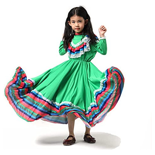 Vestido Tradicional Mexicano Niñas, Vestido De Estilo ...