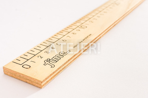 Imagen 5 de 8 de Regla De 100cm Fime De Madera Sin Lustrar Metro