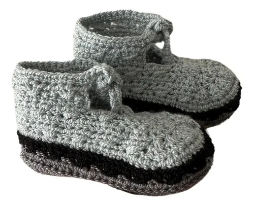 Botines tejidos a crochet outlet