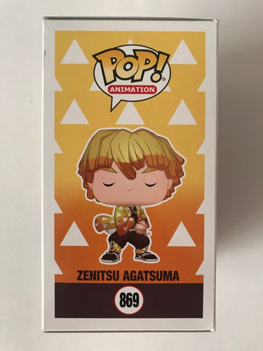 Funko Pop 869 Zenitsu Agatsuma Demon Slayer Figura De Vinil (Usado)