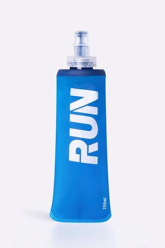 Garrafa Dobrável Soft Flask Run Azul 250ml Boca Pequena