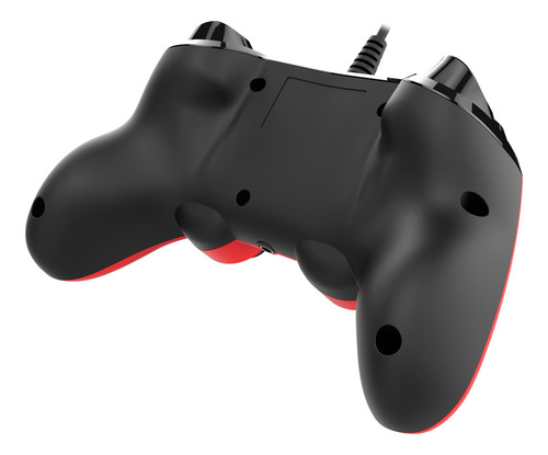 Imagen 3 de 6 de Control joystick Nacon Wired Compact Controller for PS4 negro y rojo