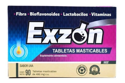 Exzon C/90 Tabletas Masticables Biomiral / Generico Nikzon