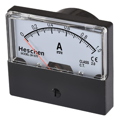 Panel Rectangular Para Amperímetro Dh-670 Dc 0-1ma