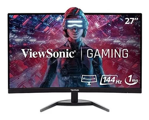 Gawfolk Monitor Gaming 144hz 27 Pulgadas Curvo, Monitor PC 165Hz