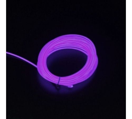 Hilo De Neon Led El Wire 1 Metro Cable Luces Tuning Pilas 3v