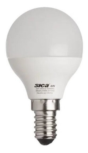 Lampara Led Sica Gota 4w E14 Luz Calida Fria