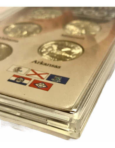 Wow Set 5 Monedas 25 Centavos De Dólar D Estados Unidos 2003 (Usado)