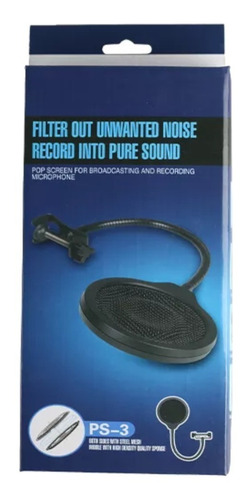 Imagen 8 de 9 de Filtro Antipop Metalico P/ Microfono Condenser Estudio Vivo