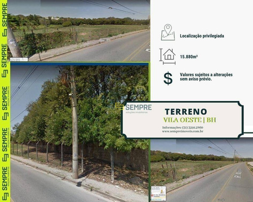 Imagem 1 de 7 de Terreno À Venda, 15.880 M² - Vila Oeste - Belo Horizonte/mg - Te0037