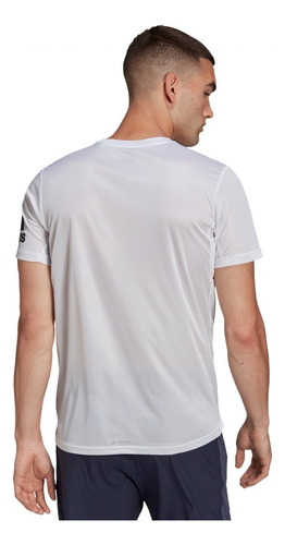 Playera adidas Hombre Caballero Entrenamiento Run It Blanco