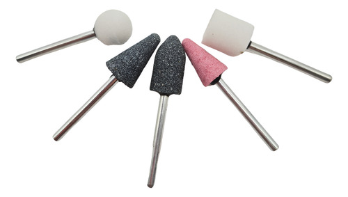 Piedras Montadas De Desbaste Chicas Para Taladro X 5 Pcs 1/8