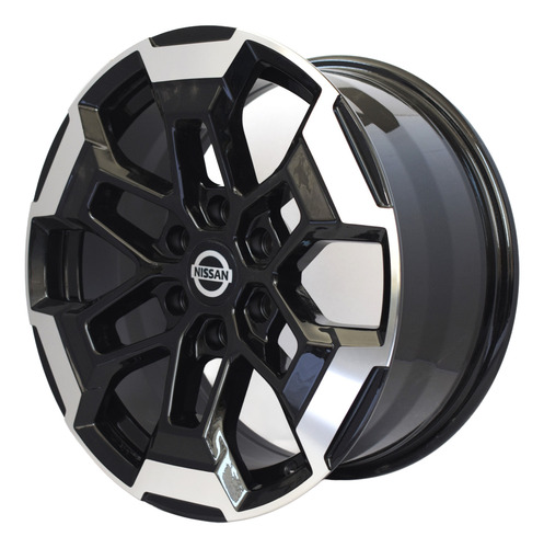 Rines 16 Nissan Np300 6-114.3 ( 2 Pzas ) !!! Negro Diamantado