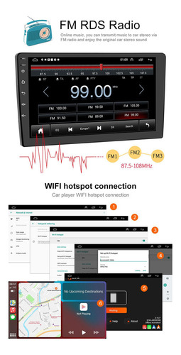 Carplay Stereo 2+32 G For Jeep Compass Patriot 2009-2016 Fm
