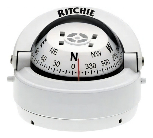 Bússola Ritchie S-53 Explorer De Navegação Marítima Em Led Cor Branco