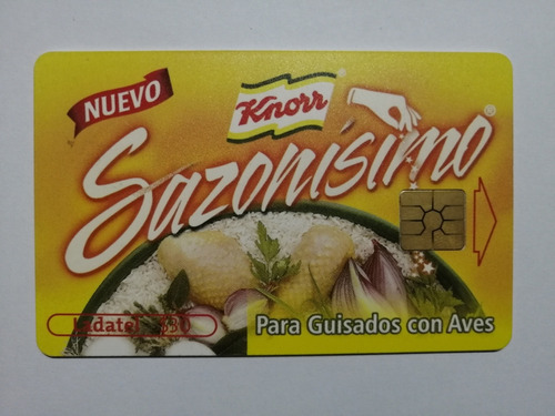 Tarjeta De Teléfono Ladel Knorr Sazonísimo