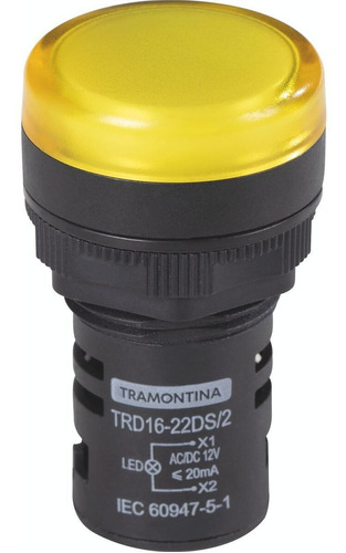 Sinalizador Tramontina Trd16-22ds/2 12 V Amarelo