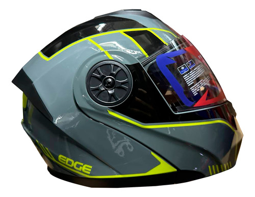 Casco Modular Turbo Ii Gx3 Brillante Doble Visor Edge