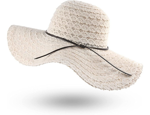 Sombrero De Verano Para Mujer, Ala Ancha, Playa, Protección