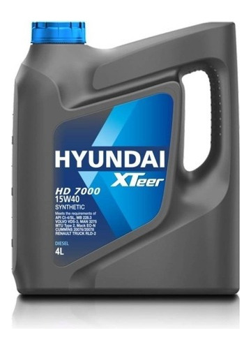 Aceite Para Motor Hyundai Para Diesel 15w40 De Galon 4litros