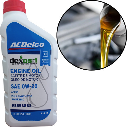Oleo 0w20 Acdelco Api Sn Sintético Dexos 1
