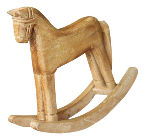 Artesanías De Madera Caballo Balancín Adorno De Navidad