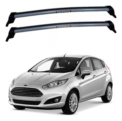 Barras Techo Eqmax New Wave Ford New Fiesta 2001-2013 Gris