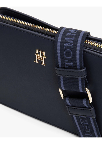 Bolso Azul Crossbody Con Monotipo De Mujer Tommy Hilfiger