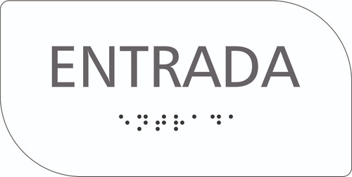 Placa De Entrada Ou Saída De Acrílico Com Braille