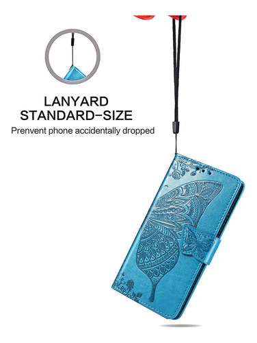 Funda Para Redmi 13c 5g/note 13 4g/note 13 Pro 4g Wallet Con Mariposas En Relieve, Funda De Teléfono De Poliuretano, Pulsera, Ranura Para Tarjetas, Am