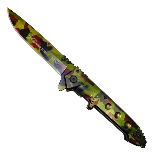 Navaja Cuchillo Táctica Militar Automática Corta Cinturon