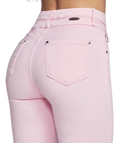 Jeans Super Skinny Ropa Casual Seven Jeans 9904 Rosa Mujer