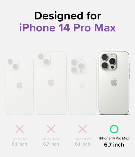 Funda Ringke Fusion Magnetic Para iPhone 14 Pro Max 6.7 Mags Color Clear Matte (transparente Matte) iPhone 14 Pro Max 6,7