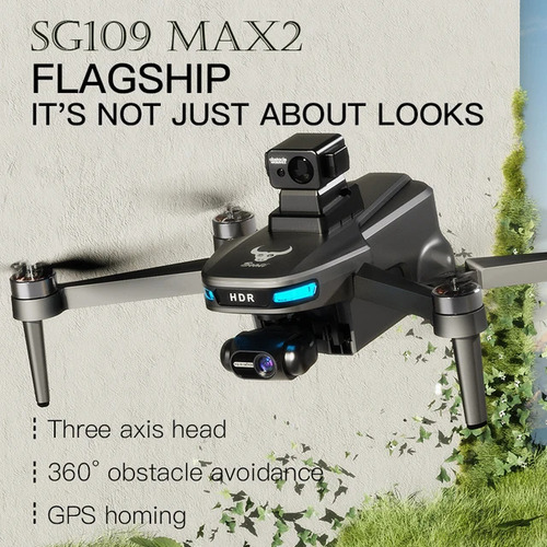 Drone Zll Sg109 Max2 4k Sensor Gimbal 3 Eixos Gps 2 Baterias