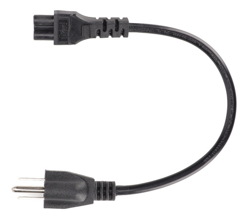 Cable Corto De Alimentación Ac 515p A Iec320 C5 Hembra 18 Aw