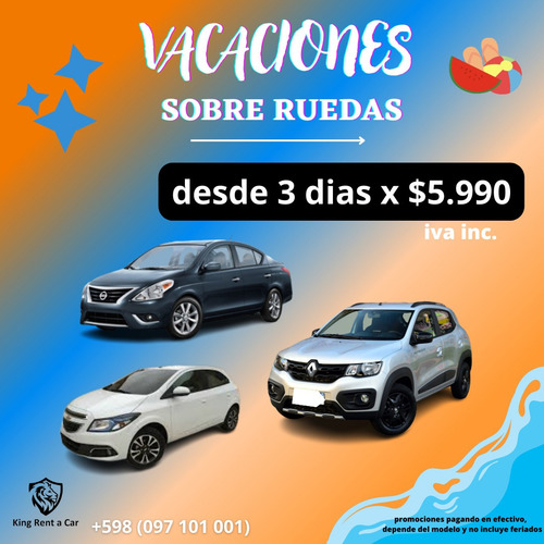Imagen 2 de 9 de Alquiler De Autos Somos Los Mas Baratos Llame Ya ! King