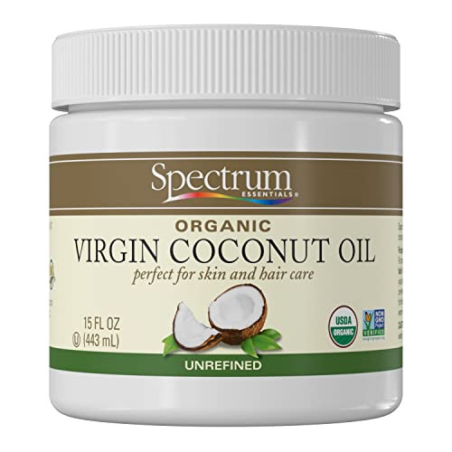 Aceite De Coco Orgánico Spectrum Essentials, Sin Refinar, 15