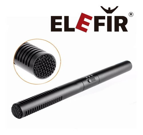 Microfono Condensador Shotgun Elefir B45 Boom Camara