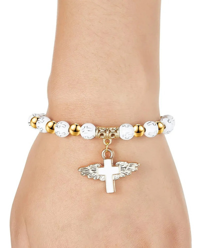 - 5 Lembranças Para Presentes De Batizado Com Pulseiras Cruz