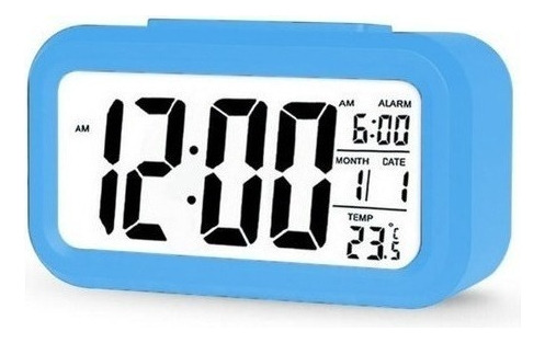Reloj Despertador Digital Luz Lcd Temperatura Fecha 62115