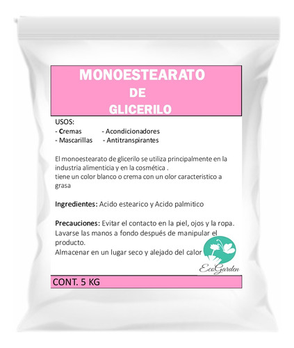 Monoestearato De Glicerilo Escamas 5 Kg