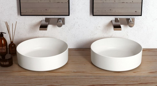 Lavamanos Cuadrado Porcelana Nerthus Blanco