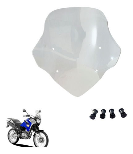 Bolha Parabrisa Cristal Xtz 250 Tenere Com Bucha E Parafuso
