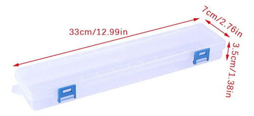 Caja De Almacenamiento De Lápices Transparente, 1 Unidad