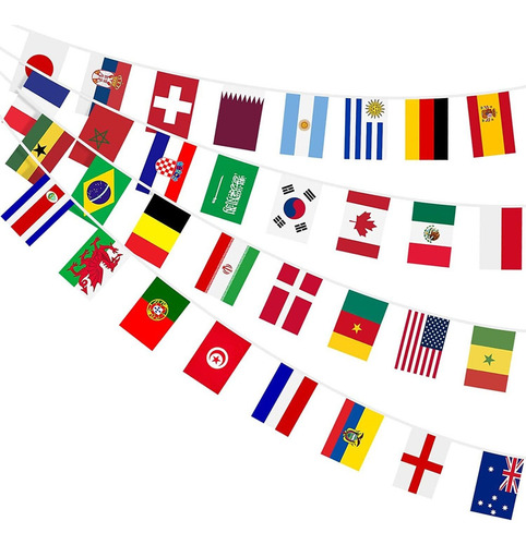 2pzs Bandera Copa Mundial 2022 Mayorista 32 Banderas Mayoreo